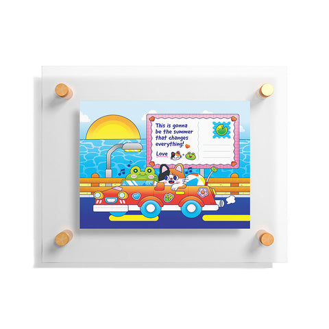 Kidnichols Kidnichols Froggy Roadtrip Floating Acrylic Print