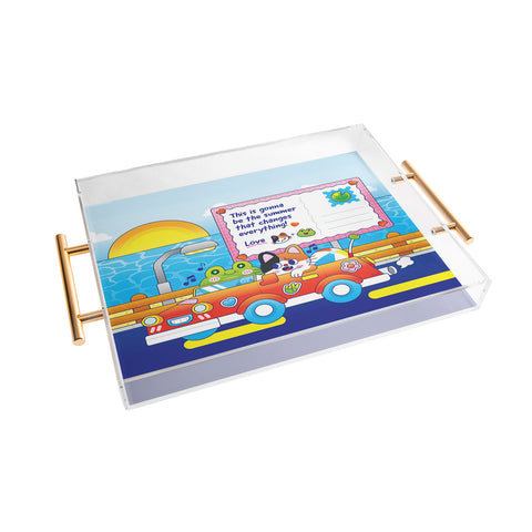 Kidnichols Kidnichols Froggy Roadtrip Acrylic Tray