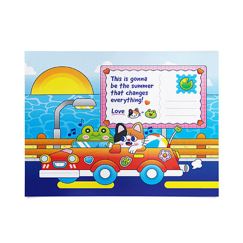 Kidnichols Kidnichols Froggy Roadtrip Poster