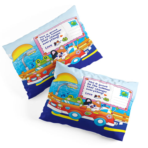 Kidnichols Kidnichols Froggy Roadtrip Pillow Shams