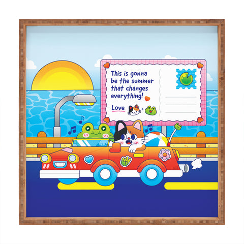 Kidnichols Kidnichols Froggy Roadtrip Square Tray