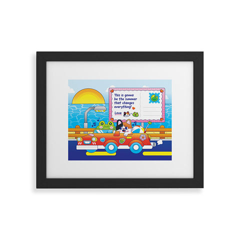 Kidnichols Kidnichols Froggy Roadtrip Framed Art Print