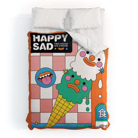 Kidnichols Kidnichols Happy Sad Ice Cream Duvet Cover