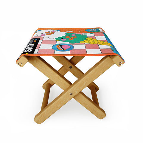 Kidnichols Kidnichols Happy Sad Ice Cream Folding Stool