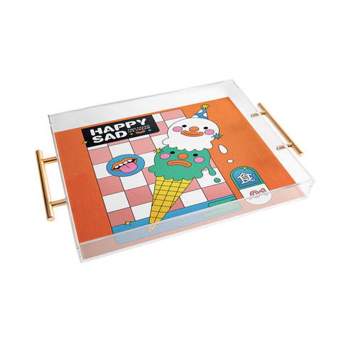 Kidnichols Kidnichols Happy Sad Ice Cream Acrylic Tray