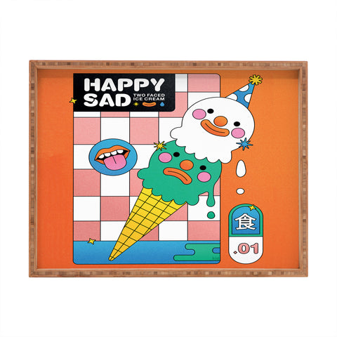 Kidnichols Kidnichols Happy Sad Ice Cream Rectangular Tray
