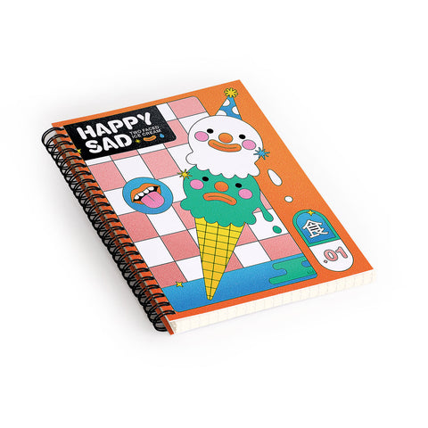 Kidnichols Kidnichols Happy Sad Ice Cream Spiral Notebook