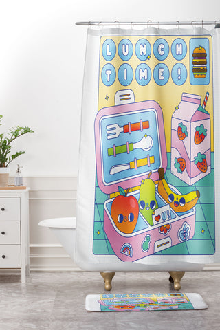 Kidnichols Kidnichols Lunchtime Shower Curtain And Mat