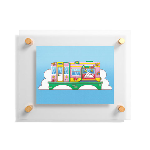 Kidnichols Kidnichols Subway Snooze Floating Acrylic Print
