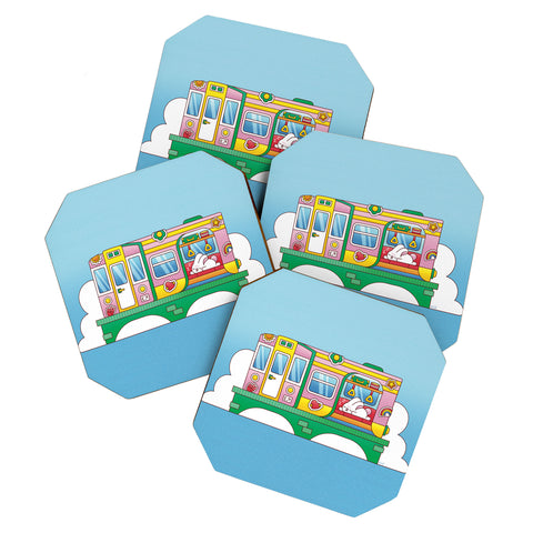 Kidnichols Kidnichols Subway Snooze Coaster Set