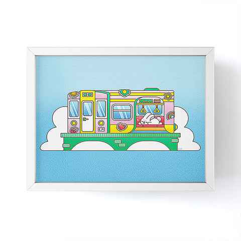 Kidnichols Kidnichols Subway Snooze Framed Mini Art Print