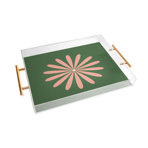 Kierkegaard Design Studio Big Daisy Retro Minimalism Acrylic Tray
