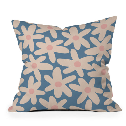 Kierkegaard Design Studio Daisy Time Retro Floral I Outdoor Throw Pillow
