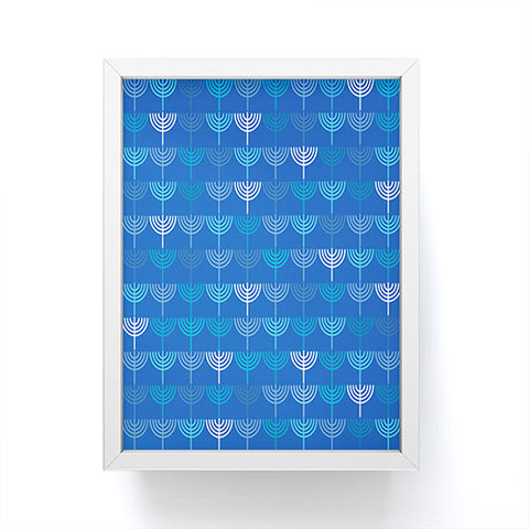 Kierkegaard Design Studio Hanukkah Chanukah Menorah Framed Mini Art Print