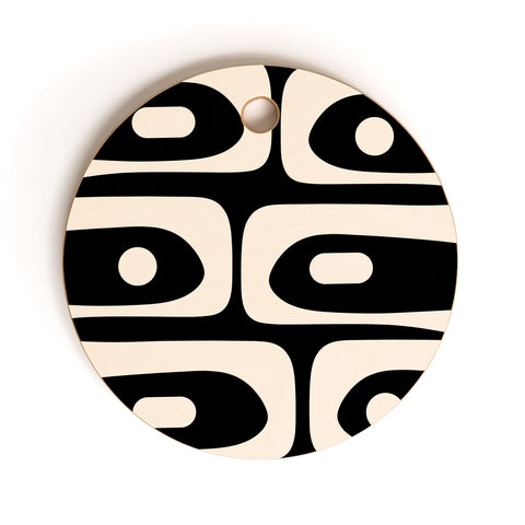 Kierkegaard Design Studio Mid Century Modern Piquet Cutting Board Round