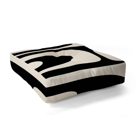 Kierkegaard Design Studio Mid Century Modern Piquet Floor Pillow Square