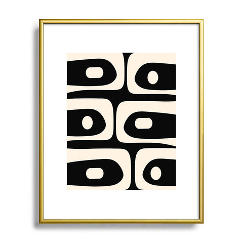 Kierkegaard Design Studio Mid Century Modern Piquet Metal Framed Art Print