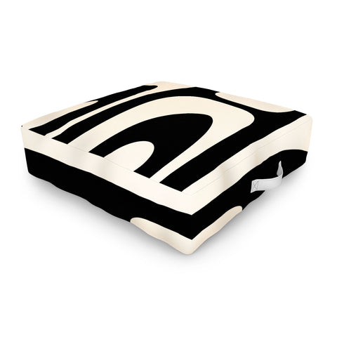 Kierkegaard Design Studio Mid Century Modern Piquet Outdoor Floor Cushion