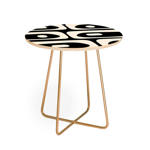 Kierkegaard Design Studio Mid Century Modern Piquet Round Side Table