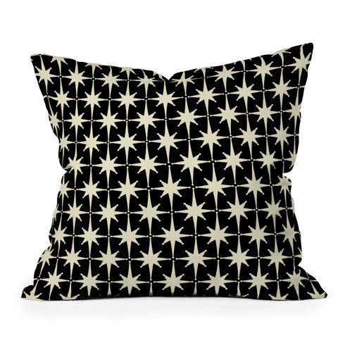 Kierkegaard Design Studio Midcentury Modern Atomic Age Outdoor Throw Pillow