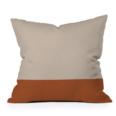 Kierkegaard Design Studio Minimalist Solid Color Block 1 Outdoor Throw Pillow