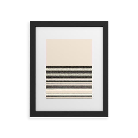 Kierkegaard Design Studio Organic Stripes Minimalist Black Framed Art Print havenly