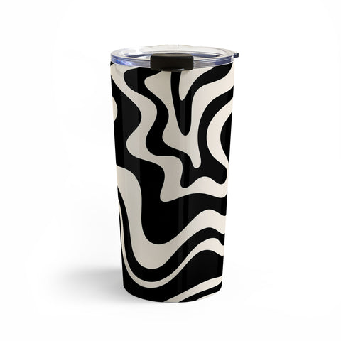 Kierkegaard Design Studio Retro Liquid Swirl Abstract Pattern 3 Travel Mug
