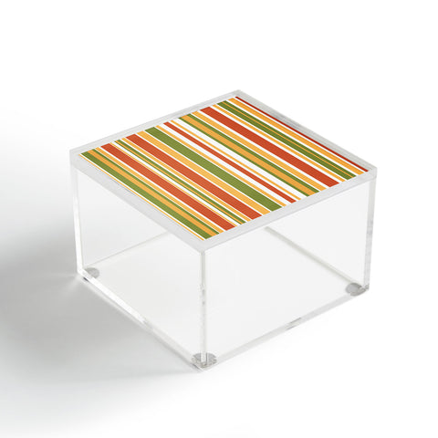 Kierkegaard Design Studio Retro Stripes Mid Century Acrylic Box