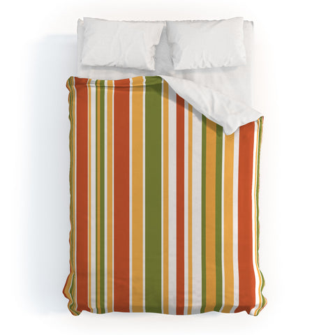 Kierkegaard Design Studio Retro Stripes Mid Century Duvet Cover