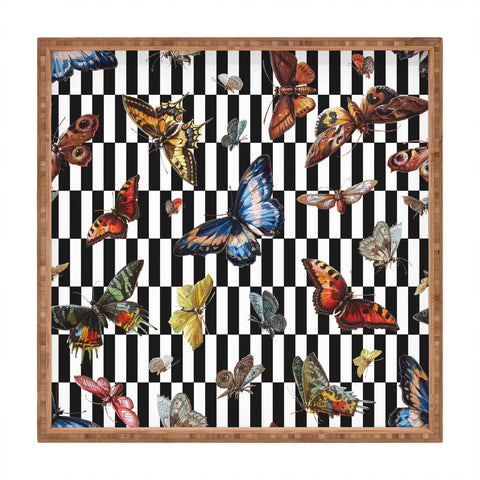 kikasworkshop Butterfly Ballet Square Tray