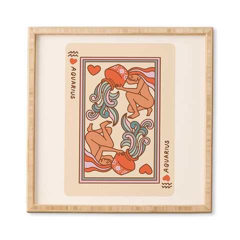 Kira Aquarius Playing Card Framed Wall Art