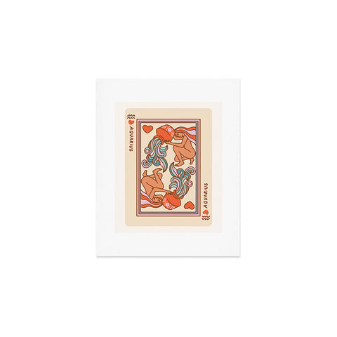 Kira Aquarius Playing Card Art Print