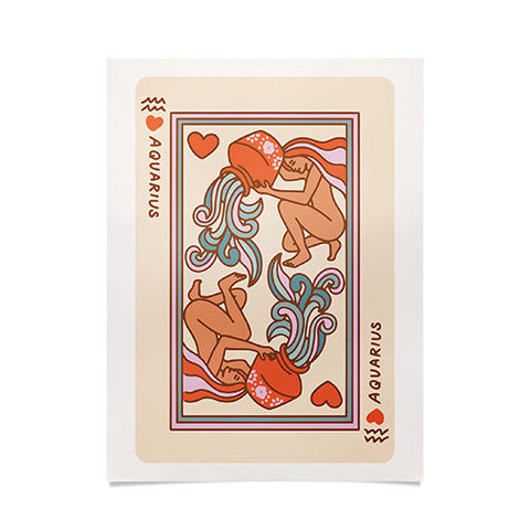 Kira Aquarius Playing Card Poster