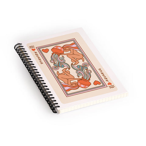 Kira Aquarius Playing Card Spiral Notebook