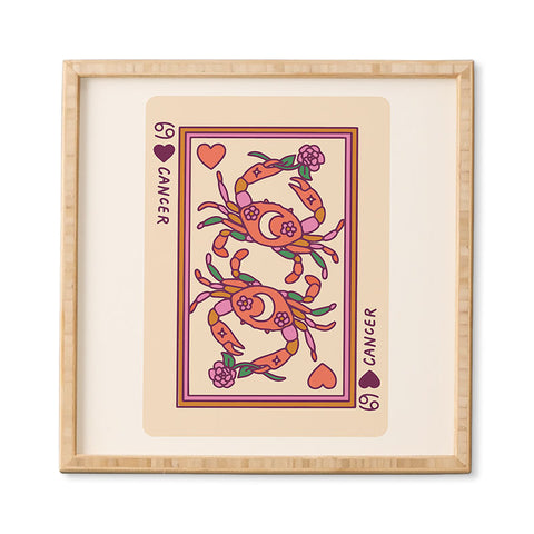 Kira Cancer Playing Card Framed Wall Art