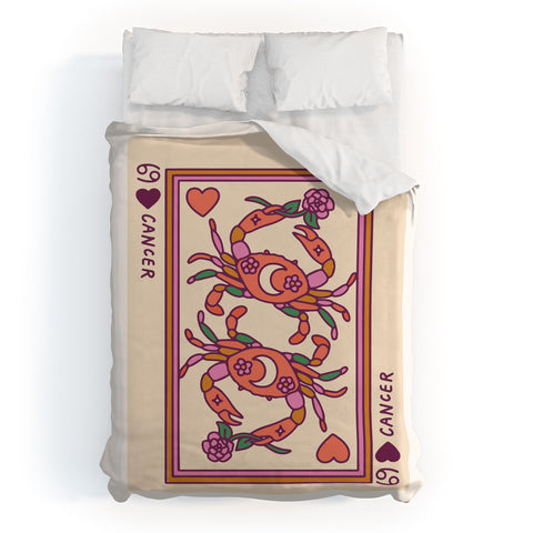 Kira Cancer Playing Card Duvet Cover