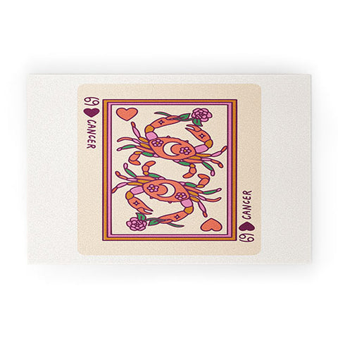 Kira Cancer Playing Card Welcome Mat