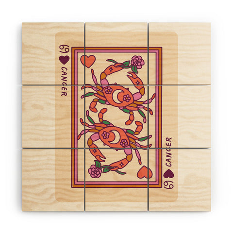Kira Cancer Playing Card Wood Wall Mural
