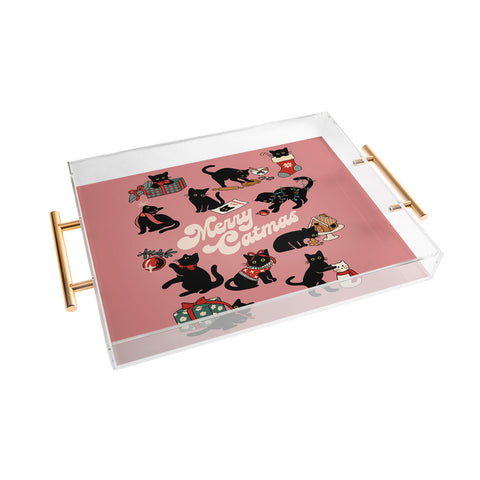 Kira Christmas Cats Acrylic Tray