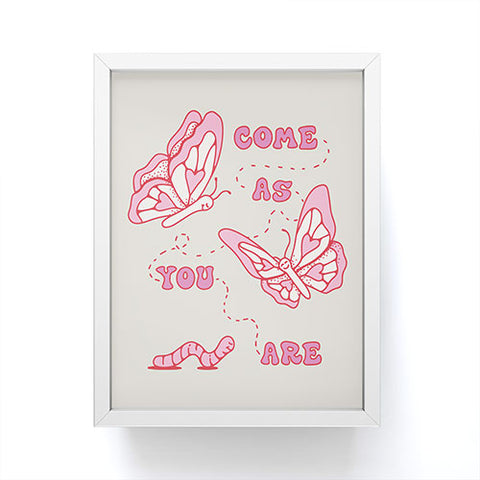 Kira Come As Your Are Framed Mini Art Print