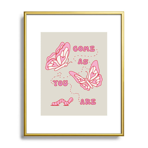 Kira Come As Your Are Metal Framed Art Print