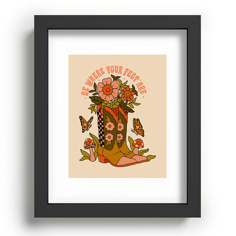 Kira Cowgirl Quote Recessed Framing Rectangle