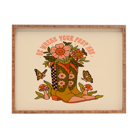 Kira Cowgirl Quote Rectangular Tray