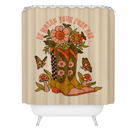 Kira Cowgirl Quote Shower Curtain