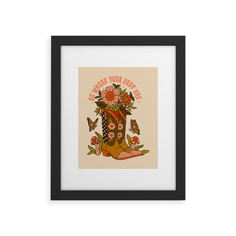 Kira Cowgirl Quote Framed Art Print