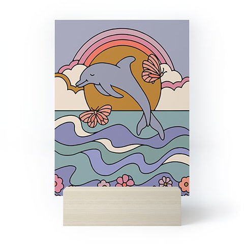 Kira Dolphin Mini Art Print