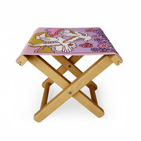 Kira Dove Folding Stool