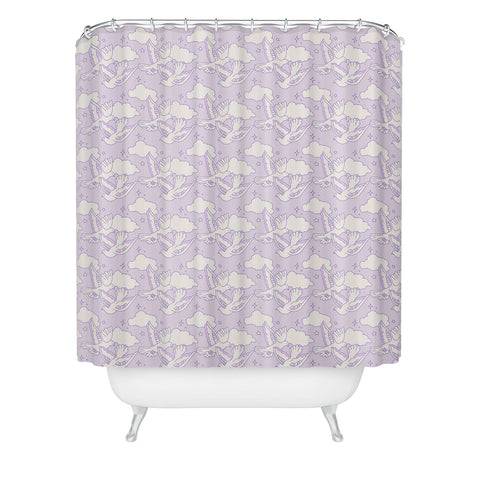 Kira Dove Shower Curtain