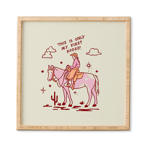 Kira First Rodeo Framed Wall Art