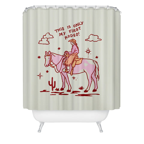 Kira First Rodeo Shower Curtain